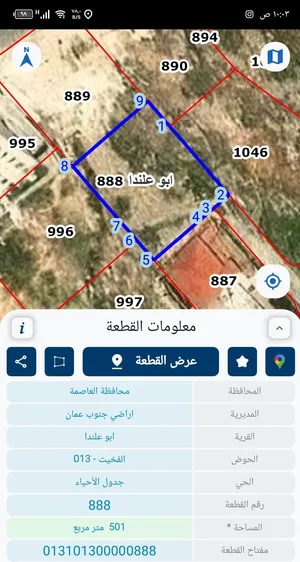 ارض للبيع ابو علندا اسكان الكهرباء
