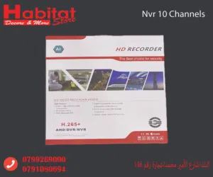 جهاز NVR 10 قنوات H.265+ يدعم AHD/DVR/NVR وتحكم عن بعد عبر P2P يعمل على تطبيق Tuya