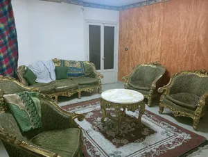 صالون مدهب كنب واربع فوتيه وطرابيزة بالرخامه خشب زان تقيل صالون كلاسيك