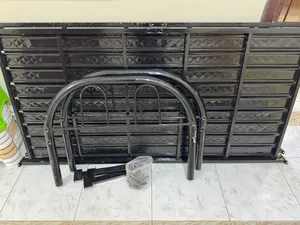 Two Steel Bed Cots with Two Medical Mattress