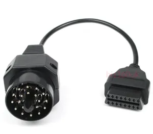 OBD 2 To 16 PIN Auto Car Round Adapter 20Diagnostic Connector Cable For BMW