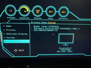 شاشاه للبيع Samsung Odyssey G3 LS24AG32 (24 بوصة، 165Hz)