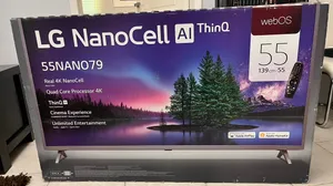 Excellent condition like new stored in it’s cartoon LG 55-inch NanoCell 4K Smart TV with AI ThinQ.