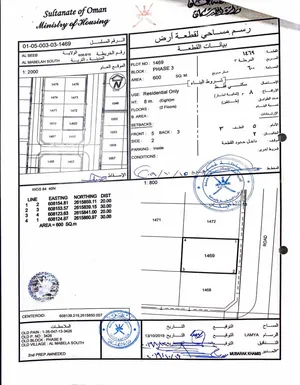ارض سكني للبيع في المعبيلة الثامنة