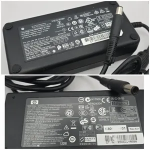 شاحن HP 120W 150W اصلي الشركة مستعمل نظيف جدا مدخل عريض
