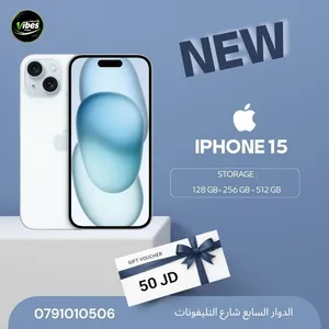 IPHONE 15 ( 128GB ) NEW /// ايفون 15 ذاكره 128 الجديد