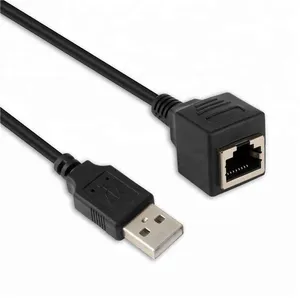وصلة تمديد USB عبر كابل الشبكة – USB ذكر إلى RJ45 أنثى