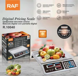 ميزان خضار ومحلات تجاريه من ماركة RAF  يوزن لغاية 40 كيلو