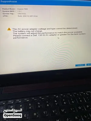 Dell Inspiron 15 (7559) حجم شاشة كبير بذاكرة 16RAM وكرتين شاشة مدمجات الاول من انڤيديا 4GB