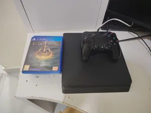PS4 SLIM 1TB 2 CONTROLLERS + GAMES FOR SALE