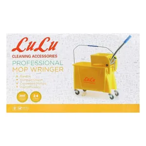 Mop bucket with good quality and heavy duty material and tyres for home and office use