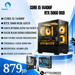 تجميعة كمبيوتر جيمنج i5-14400F + RTX 5060 8GB Gaming PC i5-14400F + RTX 5060 8GB 32GB RAM