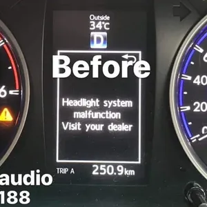 حل مشكله ظهور رساله Headlight system Malfunction مع وجود خدمات أخرى أقر الوصف