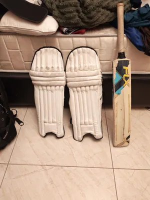 Leather Ball FLX Size 6 Cricket Bat and Pads