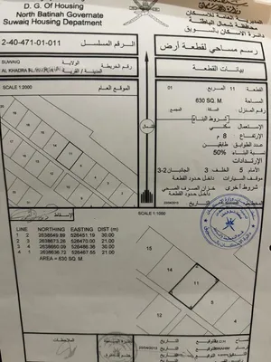 Residential Land for Sale in Al Batinah Suwaiq