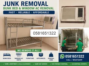 junk removal bunk bed window ac furniture
