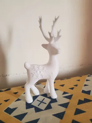 Paintable Christmas Deer (1 pcs)