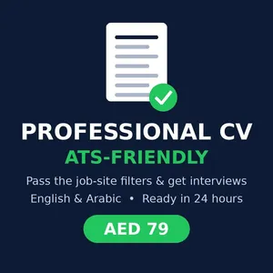 بتقدم ومحدش بيرد؟ CV احترافي ATS بـ 79 درهم خلال 24 ساعة