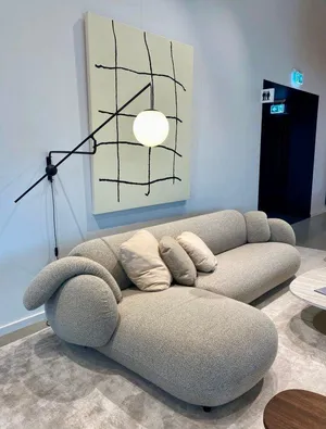new models sofas L shaped and round sofa