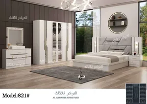 BEDROOM SET WITH MATTRESS 7 PICES WITH FITTING/غرف نوم مل سباع قطع مع دوشج مع ترکیب مجاني طبی دوشج