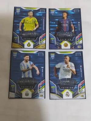 4 بطاقات limited edition  اصدار محدود