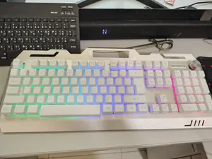 Gaming Keyboard YINDIAO V2 Metallic White + Free RGB Mouse & Pad
