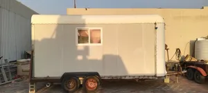 كابينة (كرفان) سحب مستعملة للبيع  سقف فايبر جلاس وجامبينات ألمانية - -Second-Hand Towed Cabin