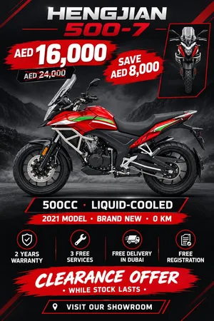 HUGE CLEARANCE SALE – HENGJIAN 500-7  500CC  BRAND NEW  0 KM