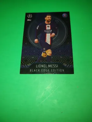 Lionel Messi Black Edge Edition Football Trading Card