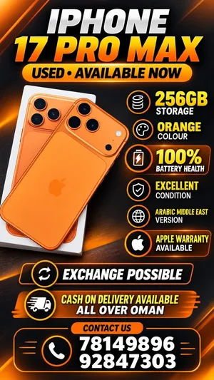 iPhone 17Pro max 256GB Orange Clear clean 100% battery 08/2027 warranty