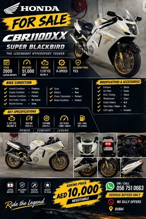 Honda cbr1100xx super blackbird