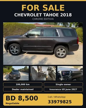 Chevrolet Tahoe 2018 LS chrome edition FIRST OWNER SHOWROOM MAINTAINED