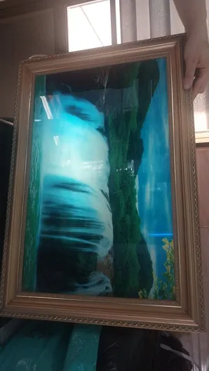 برواز تعليق شاشه مضيئه متحركه منظر طبيعي مع اصوات العصافير من الطبيعه