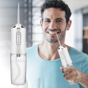 جهاز مضخه تنظيف الاسنان بالماء تعمل بالشحن جهاز الخيط المائي تنظيف اسنان Convenient Electric Tooth