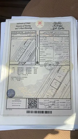 ارض سكني تجاري موقع مميز نوع العقار ملك شخصي على الخط الاول للشارع الرئيسي حفيت السنينة