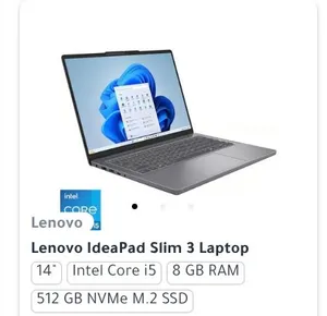 لابتوب لينوفو IdeaPad Slim 3 - i5 جيل 12 - رام 8GB - SSD 512GB