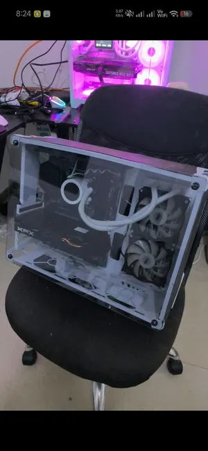 معالج i512400 مع 32GB RAM وكرت RX580 8GB وباور 1000W
