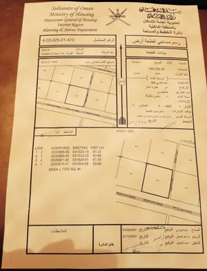 Industrial Land for Rent in Al Dakhiliya Bahla