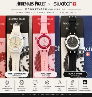 Audemars Piguet × Swatch Inspired Watches – 3 Colors