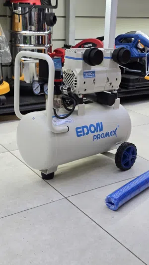 كمبريسر هواء سايلنت حجم صغير مكينة بريشر الهواء كهرباء 1280 واط 25 لتر شركة ايدون بروماكس EDON PRO
