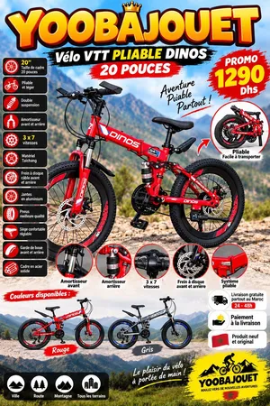 VÉLO VTT PLIABLE DINOS 20 POUCE