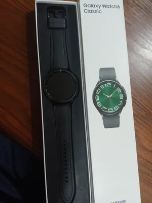 ساعة سامسونج Galaxy Watch6 Classic مقاس 47mm أسود بحالة ممتازة