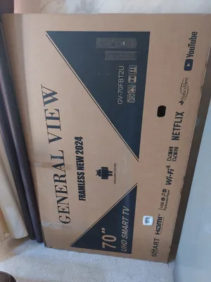 شاشة General View للبيع 70 إنش بحالة ممتازة