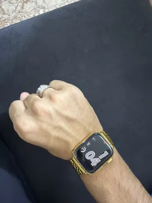 ابل واتش جيل 8 طلاء ذهب  بطارية 100