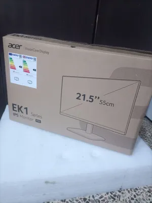 شاشة Acer EK221Q E3bi —100Hz جديدة تمامًا ولم تُستخدم