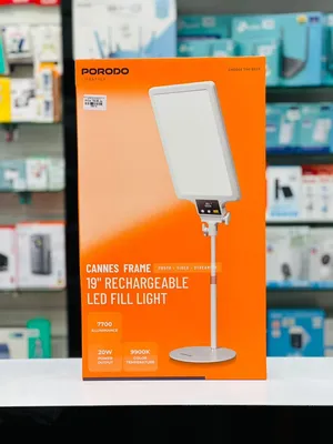 Brand New Porodo Cannes Frame 19 Rechargeable LED Fill Light in Oman Even Lighting