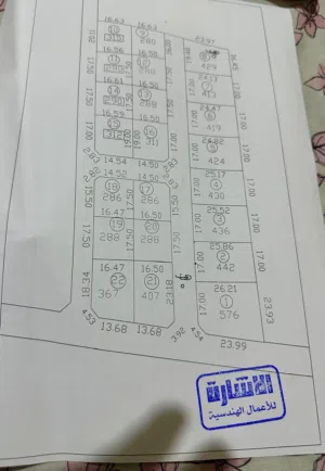 قطع اراضي للبيع الباعيش شارع الرياحين