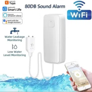 WIFI Water Leak Sensor Leakage Detector Alert Overflow Alarm Security System