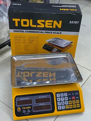 ميزان الكتروني شركه Tolsen اصلي 40 كيلو جرام لاسلكي شحن بطارية