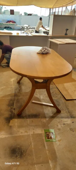 Custom Made Wooden Dining Table & Chairs in Dubai Solid Wood Dining Set UAE Modern & Luxury Dini